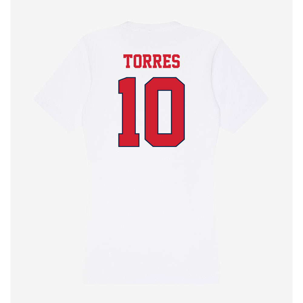 Fresno State - NCAA Women's Soccer : Daisy Torres - Women's V-Neck T-Shirt-1