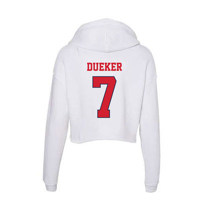 Fresno State - NCAA Women's Soccer : Lexi Dueker - Women's Crop Fleece Hooded Sweatshirt-1