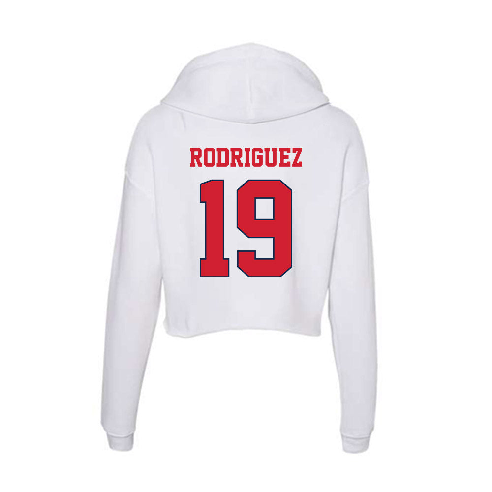 Fresno State - NCAA Baseball : BJ Rodriguez - Women's Crop Fleece Hoodie-1