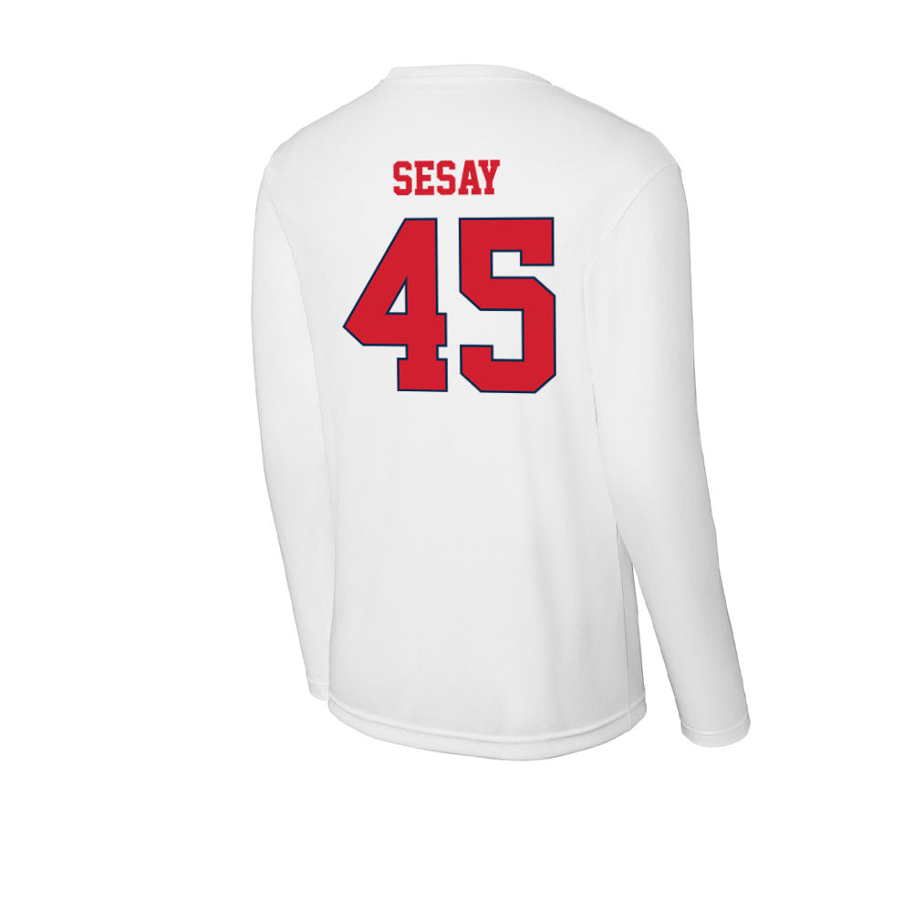 Fresno State - NCAA Football : Zephaniah Sesay - Activewear Long Sleeve T-Shirt-1