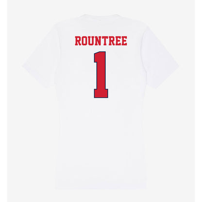 Fresno State - NCAA Softball : Nadia Rountree - Women's V-Neck T-Shirt-1