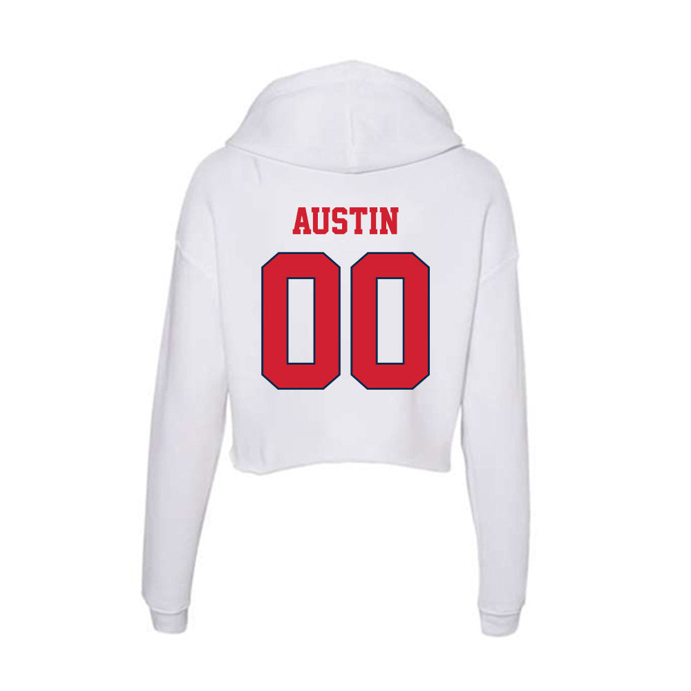 Fresno State - NCAA Football : Sylas Austin - Women's Crop Fleece Hoodie-1