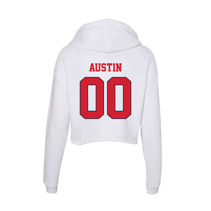 Fresno State - NCAA Football : Sylas Austin - Women's Crop Fleece Hoodie-1
