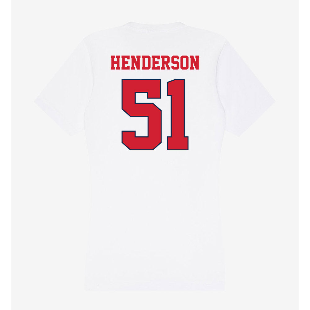 Fresno State - NCAA Football : Braylan Henderson - Women's V-Neck T-Shirt-1