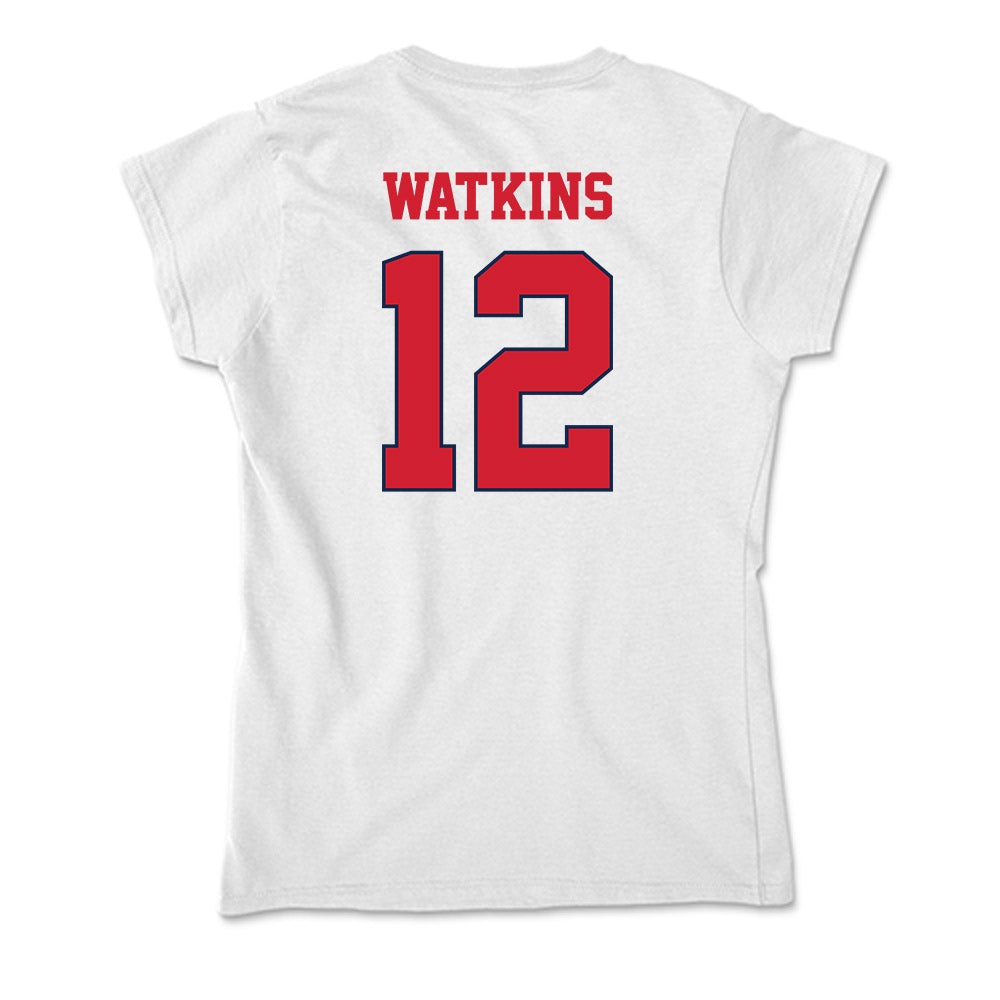 Fresno State - NCAA Women's Basketball : Avery Watkins - Soft Style Women’s T-Shirt-1