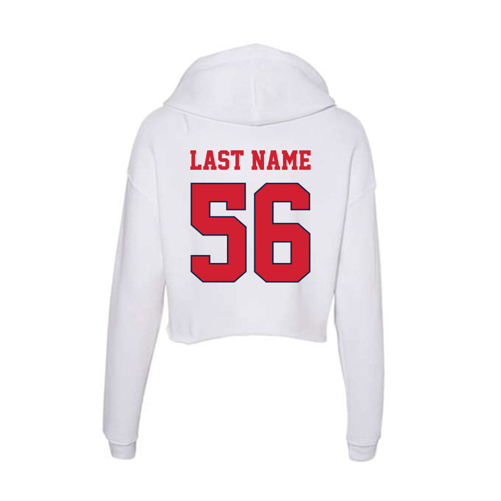 Fresno State - NCAA Football : Jairus Satele - Women's Crop Fleece Hoodie-1