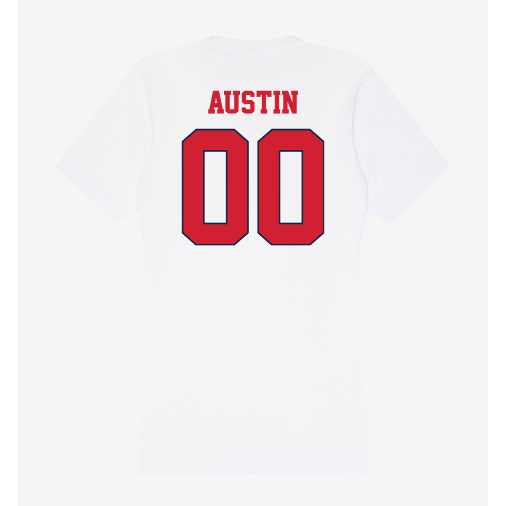 Fresno State - NCAA Football : Sylas Austin - Women's V-Neck T-Shirt-1