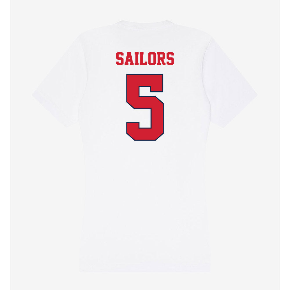 Fresno State - NCAA Women's Volleyball : michon sailors - Women's V-Neck T-Shirt-1