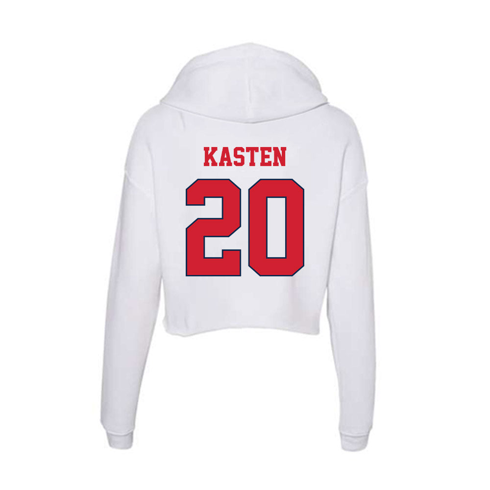 Fresno State - NCAA Baseball : John Kasten - Women's Crop Fleece Hoodie-1