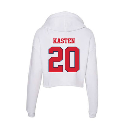 Fresno State - NCAA Baseball : John Kasten - Women's Crop Fleece Hoodie-1