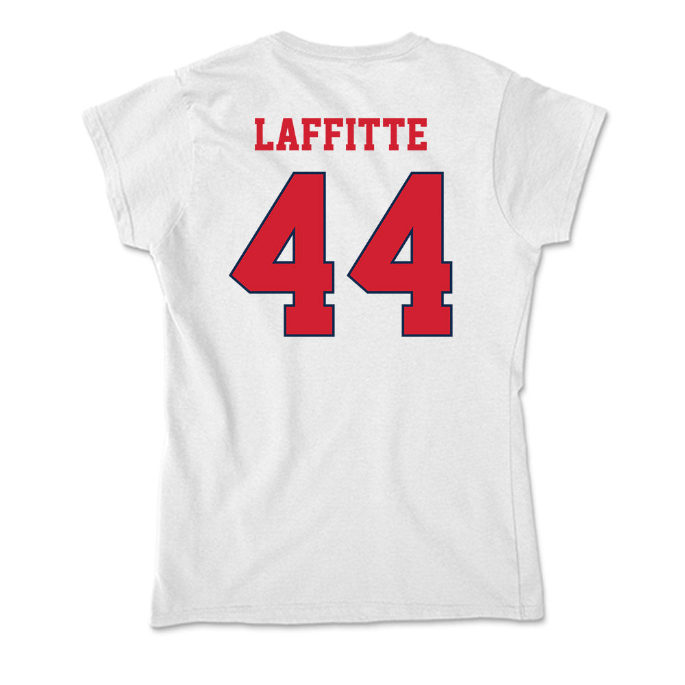 Fresno State - NCAA Football : Deijon Laffitte - Soft Style Women’s T-Shirt-1