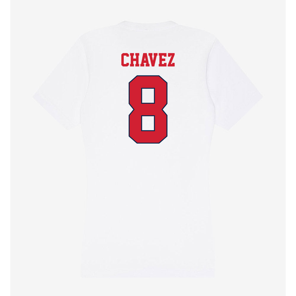 Fresno State - NCAA Women's Basketball : Morelia Chavez - Women's V-Neck T-Shirt-1