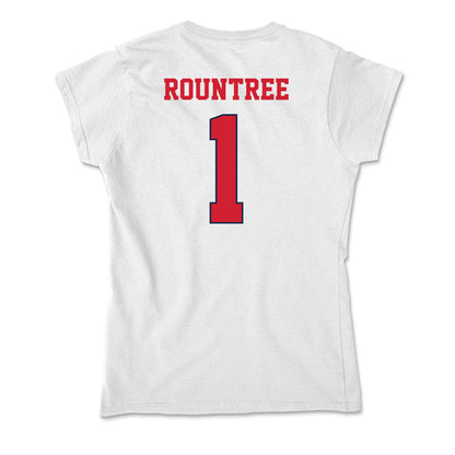 Fresno State - NCAA Softball : Nadia Rountree - Soft Style Women’s T-Shirt-1