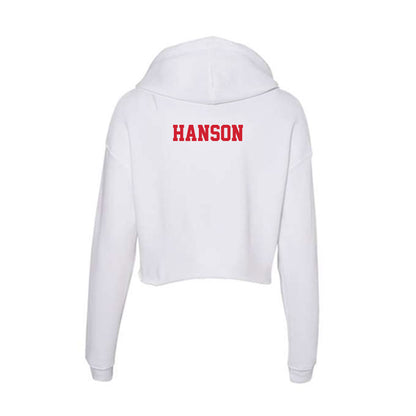 Fresno State - NCAA Equestrian : Emma Hanson - Women's Crop Fleece Hoodie-1