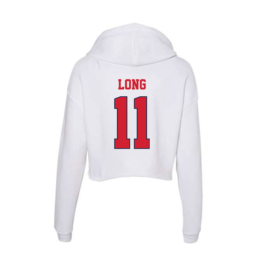 Fresno State - NCAA Women's Basketball : Emilia Long - Women's Crop Fleece Hoodie-1