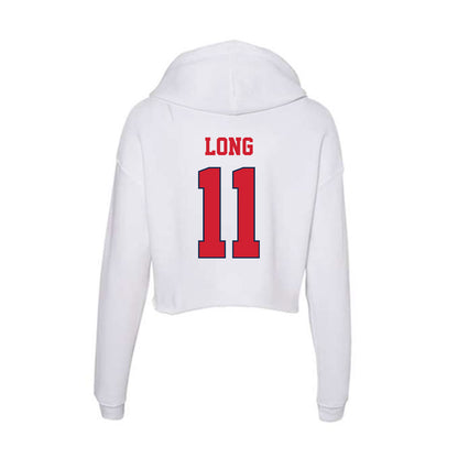 Fresno State - NCAA Women's Basketball : Emilia Long - Women's Crop Fleece Hoodie-1