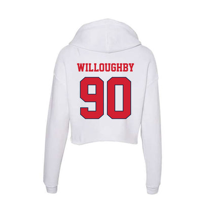 Fresno State - NCAA Football : Cooper Willoughby - Women's Crop Fleece Hoodie-1