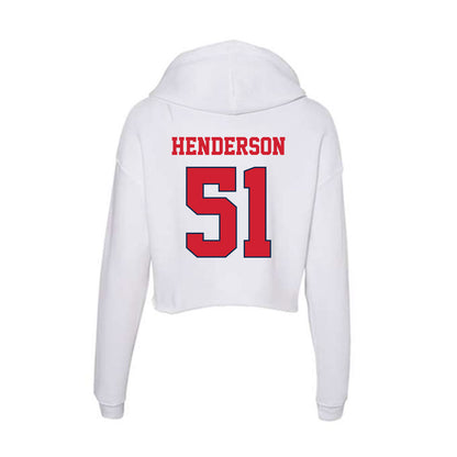 Fresno State - NCAA Football : Braylan Henderson - Women's Crop Fleece Hoodie-1