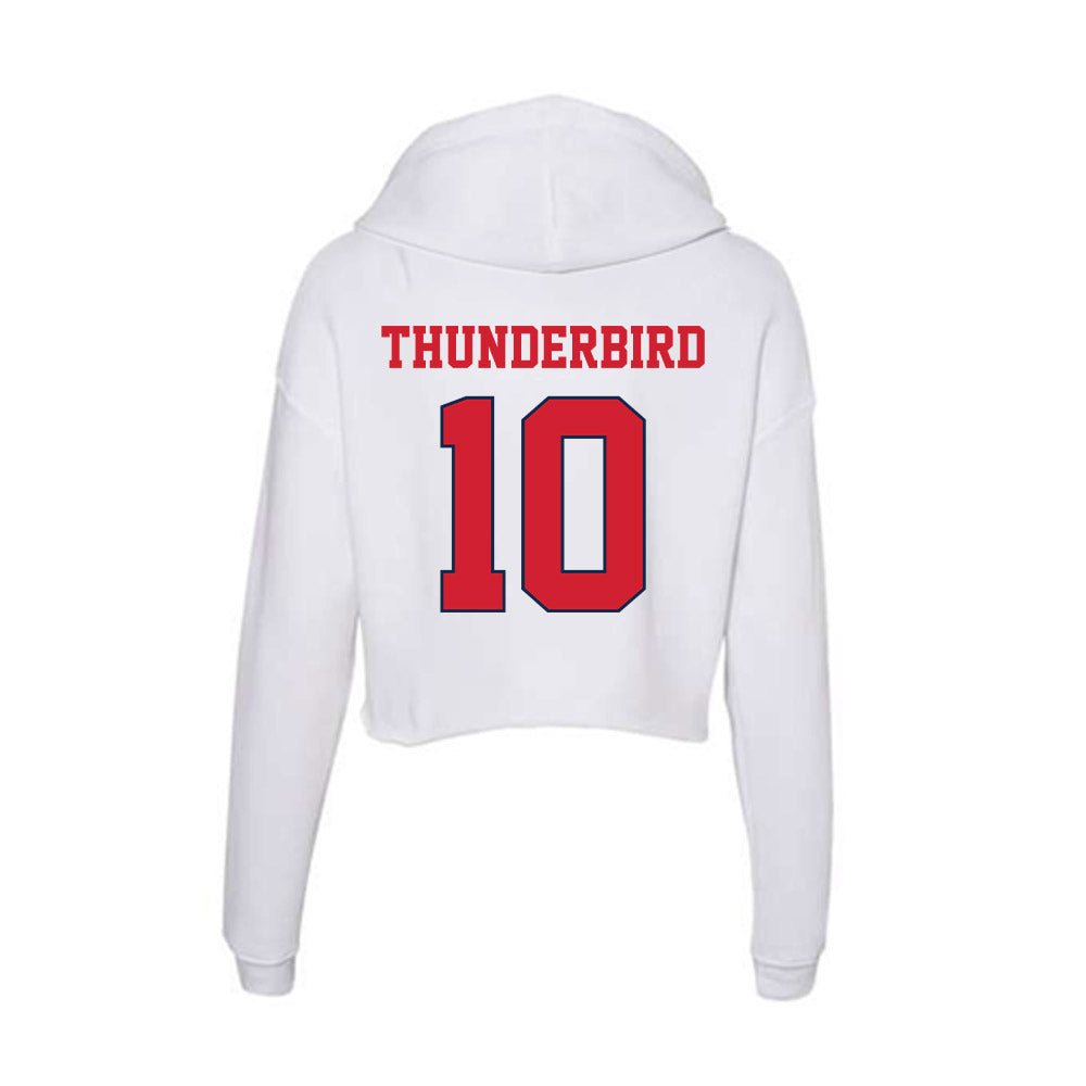 Fresno State - NCAA Football : Kvion Thunderbird - Women's Crop Fleece Hoodie-1