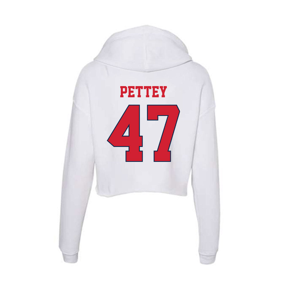 Fresno State - NCAA Softball : Makenna Pettey - Women's Crop Fleece Hoodie-1