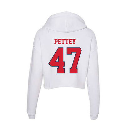 Fresno State - NCAA Softball : Makenna Pettey - Women's Crop Fleece Hoodie-1