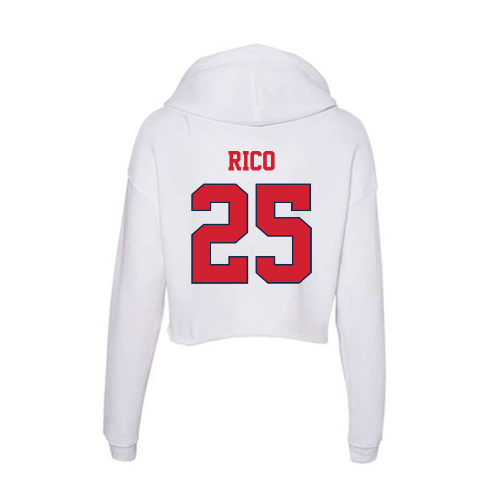 Fresno State - NCAA Baseball : Bo Rico - Women's Crop Fleece Hoodie-1