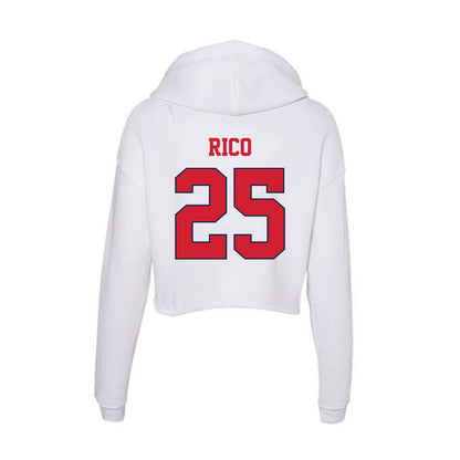Fresno State - NCAA Baseball : Bo Rico - Women's Crop Fleece Hoodie-1