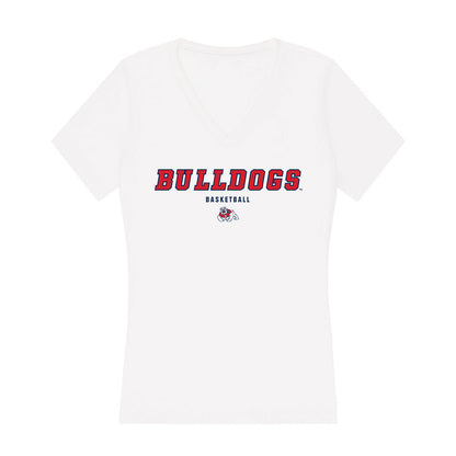 Fresno State - NCAA Women's Basketball : Alexiz Graise - Women's V-Neck T-Shirt-0