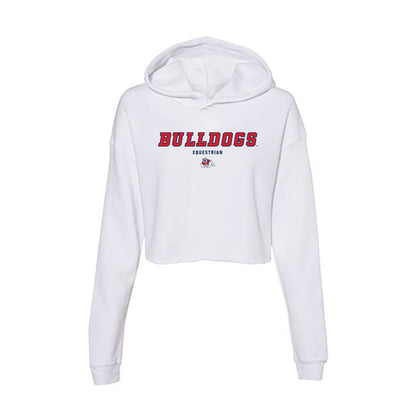 Fresno State - NCAA Equestrian : Maya Douglas - Women's Crop Fleece Hoodie-0