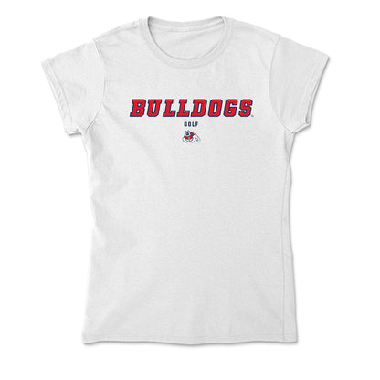 Fresno State - NCAA Men's Golf : Joseph Lloyd - Soft Style Women’s T-Shirt-0