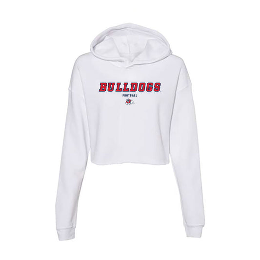 Fresno State - NCAA Football : Xavier Owens - Women's Crop Fleece Hooded Sweatshirt-0