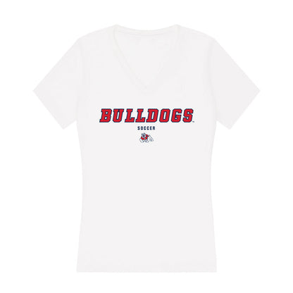 Fresno State - NCAA Women's Soccer : Daisy Torres - Women's V-Neck T-Shirt-0