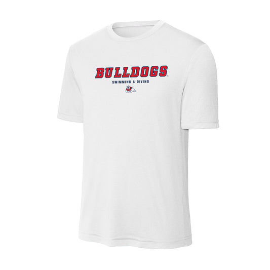 Fresno State - NCAA Women's Swimming & Diving : Grace Ally - Activewear T-Shirt-0