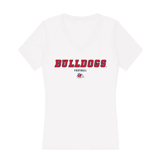 Fresno State - NCAA Football : Xavier Owens - Women's V-Neck T-Shirt-0