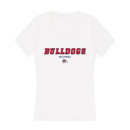 Fresno State - NCAA Women's Volleyball : Brooklyn Washington - Women's V-Neck T-Shirt-0