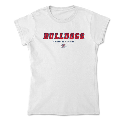 Fresno State - NCAA Women's Swimming & Diving : Presley McPhail - Soft Style Women’s T-Shirt-0