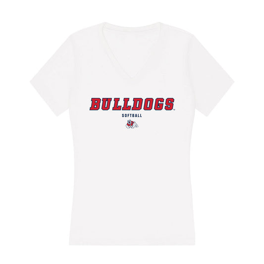 Fresno State - NCAA Softball : Arianna Aguayo - Women's V-Neck T-Shirt-0