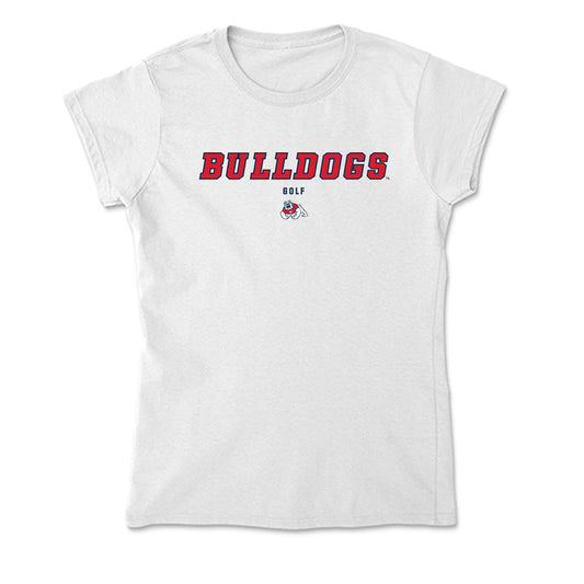 Fresno State - NCAA Men's Golf : Zackary Tarter - Soft Style Women’s T-Shirt-0