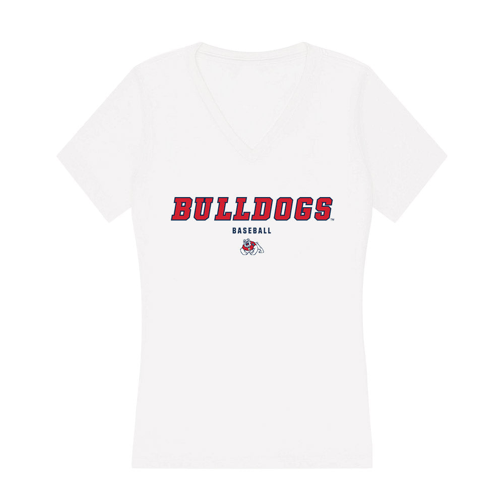 Fresno State - NCAA Baseball : Jared Galang - Women's V-Neck T-Shirt-0