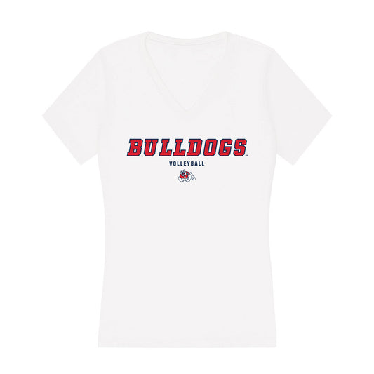 Fresno State - NCAA Women's Volleyball : Peyton Bitter - Women's V-Neck T-Shirt-0