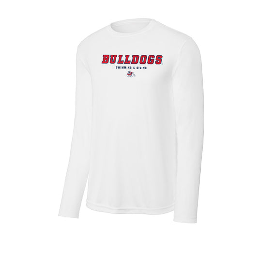 Fresno State - NCAA Women's Swimming & Diving : Clare Luken - Activewear Long Sleeve T-Shirt-0