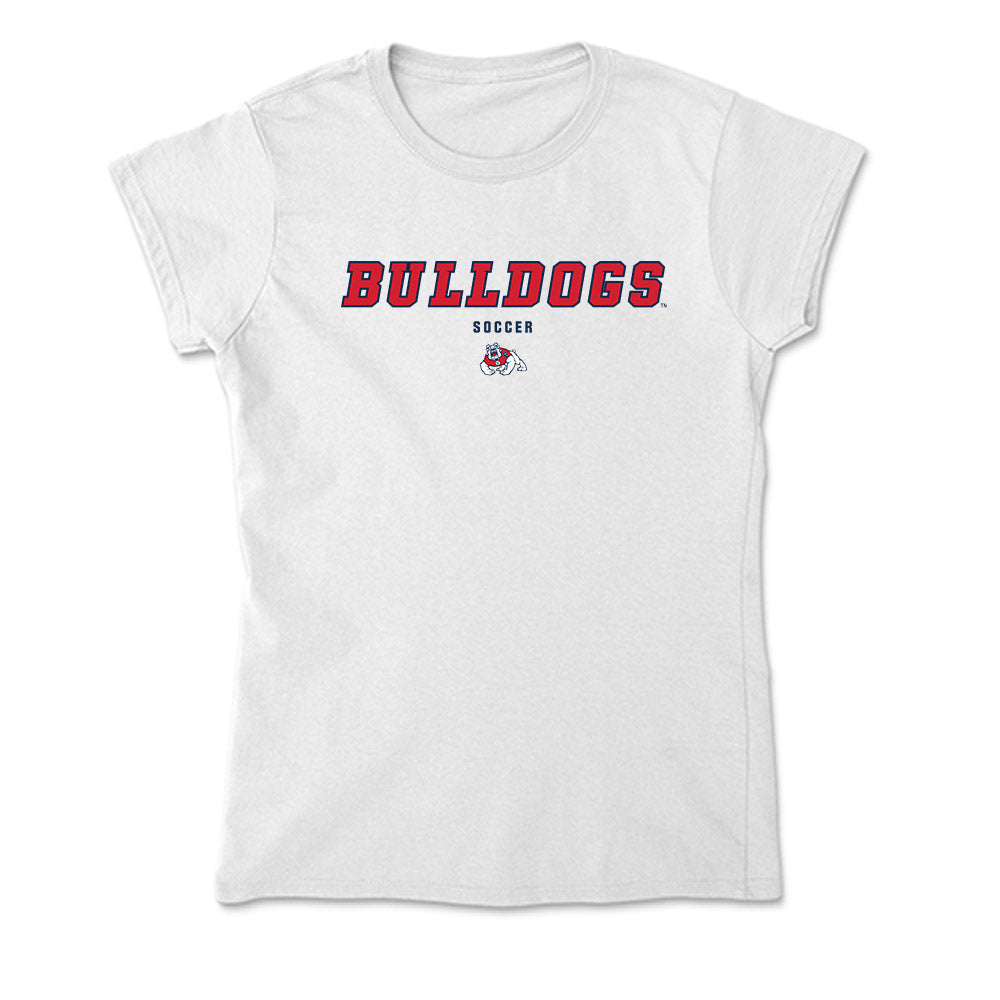 Fresno State - NCAA Women's Soccer : Katie Morris - Soft Style Women’s T-Shirt-0