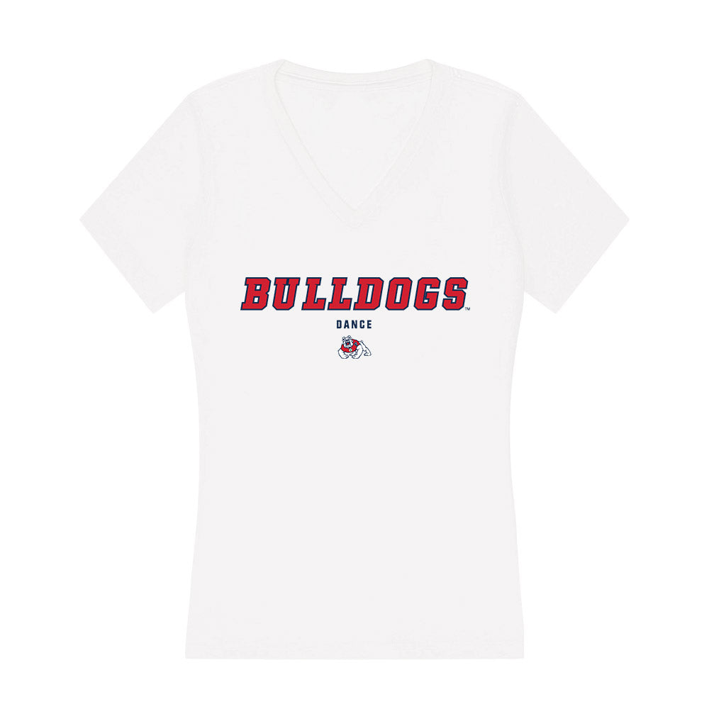 Fresno State - Dance Team : Daphne Doss - Women's V-Neck T-Shirt-0