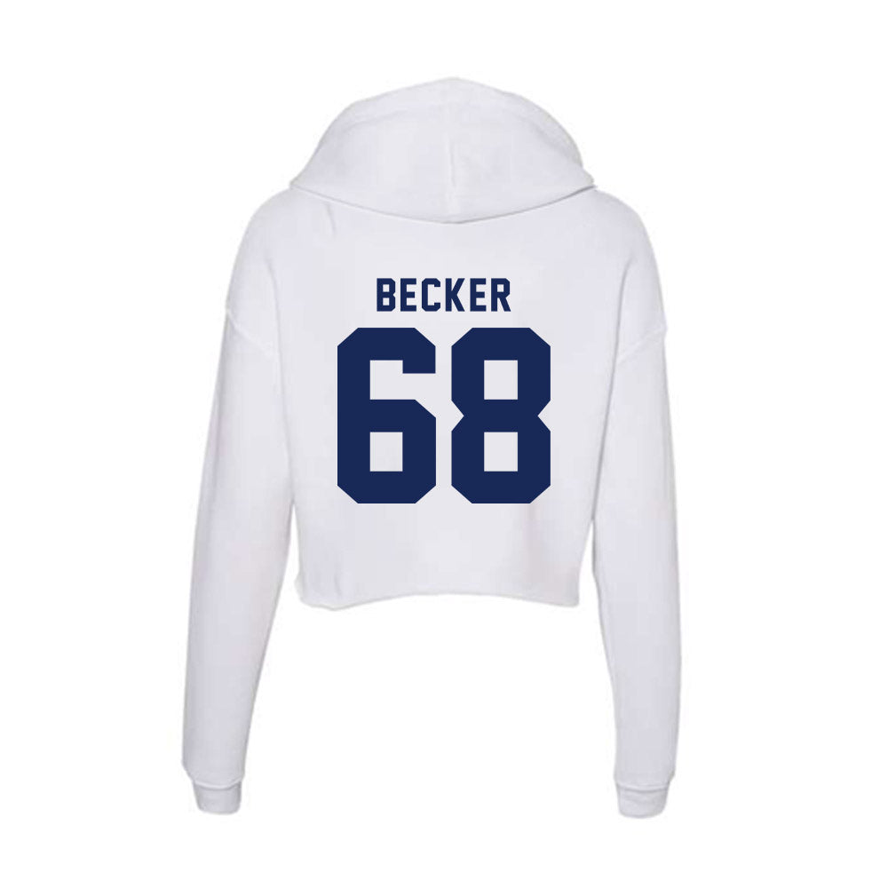 Rice - NCAA Football : Scott Becker - Women's Crop Fleece Hoodie-1