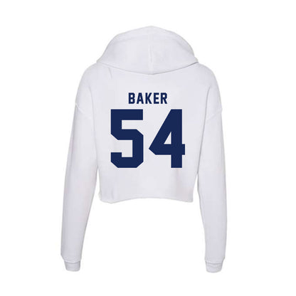 Rice - NCAA Baseball : Ty Baker - Women's Crop Fleece Hoodie-1