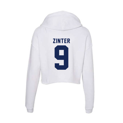 Rice - NCAA Football : Preston Zinter - Women's Crop Fleece Hoodie-1