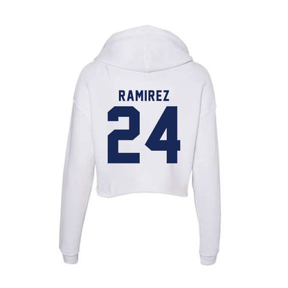 Rice - NCAA Women's Soccer : Elliana Ramirez - Women's Crop Fleece Hooded Sweatshirt-1