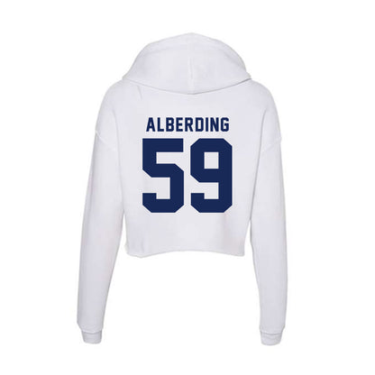 Rice - NCAA Football : Colter Alberding - Women's Crop Fleece Hoodie-1