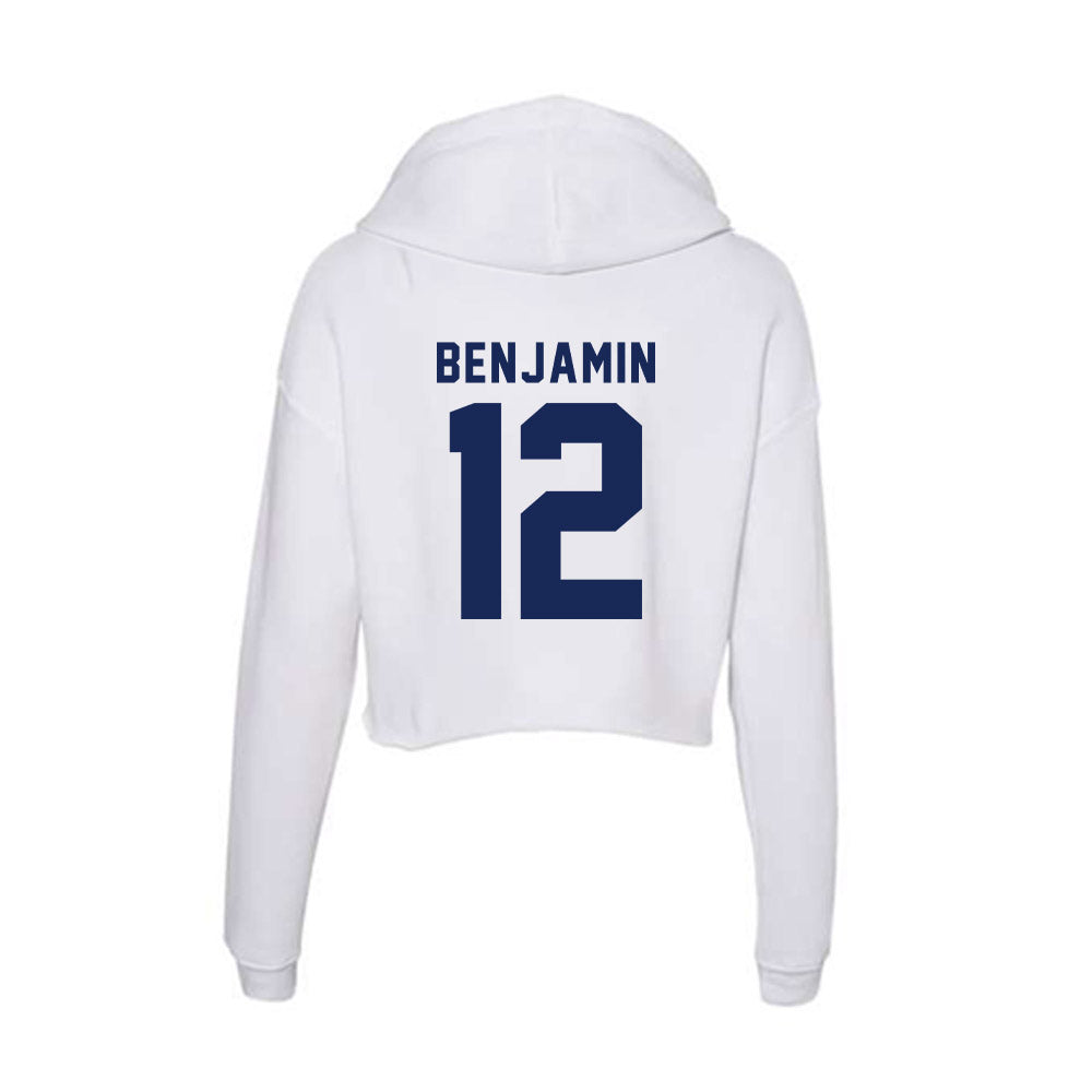 Rice - NCAA Football : Jamir Benjamin - Women's Crop Fleece Hoodie-1