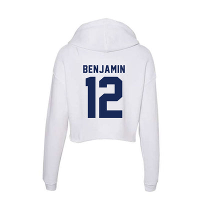 Rice - NCAA Football : Jamir Benjamin - Women's Crop Fleece Hoodie-1